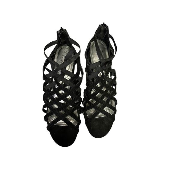 Dexflex Size 9 Trista Black Strappy Heel - Picture 3 of 7